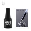 CCO private label soak off led uv HEMA FREE matte top coat gel polish